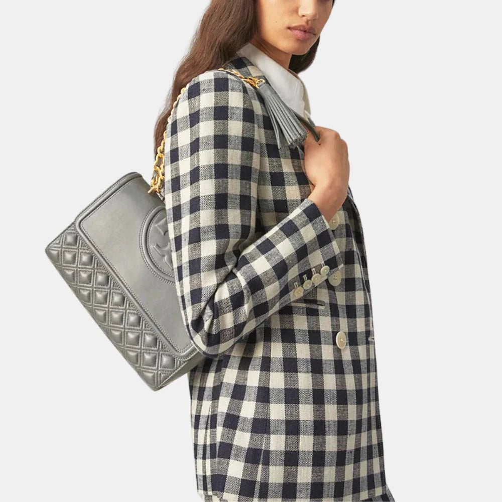 Tory Burch Small Fleming Convertible Shoulder Bag (Overcast)