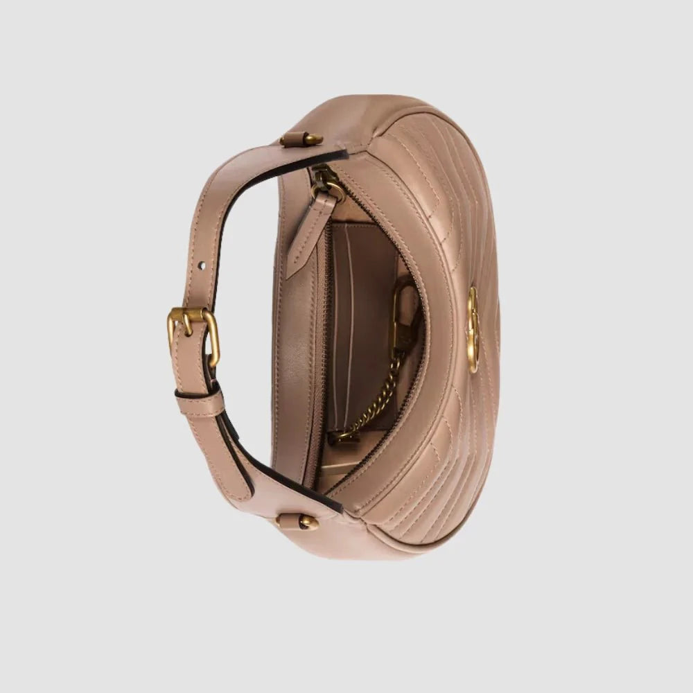 Gucci GG Marmont Mini Shoulder Bag (Dusty Pink)