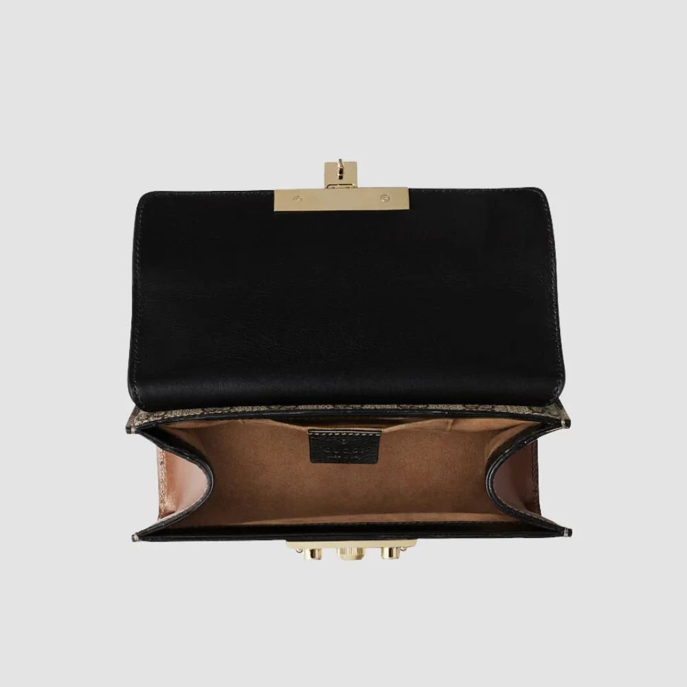 Gucci Padlock Small Shoulder Bag (Black)