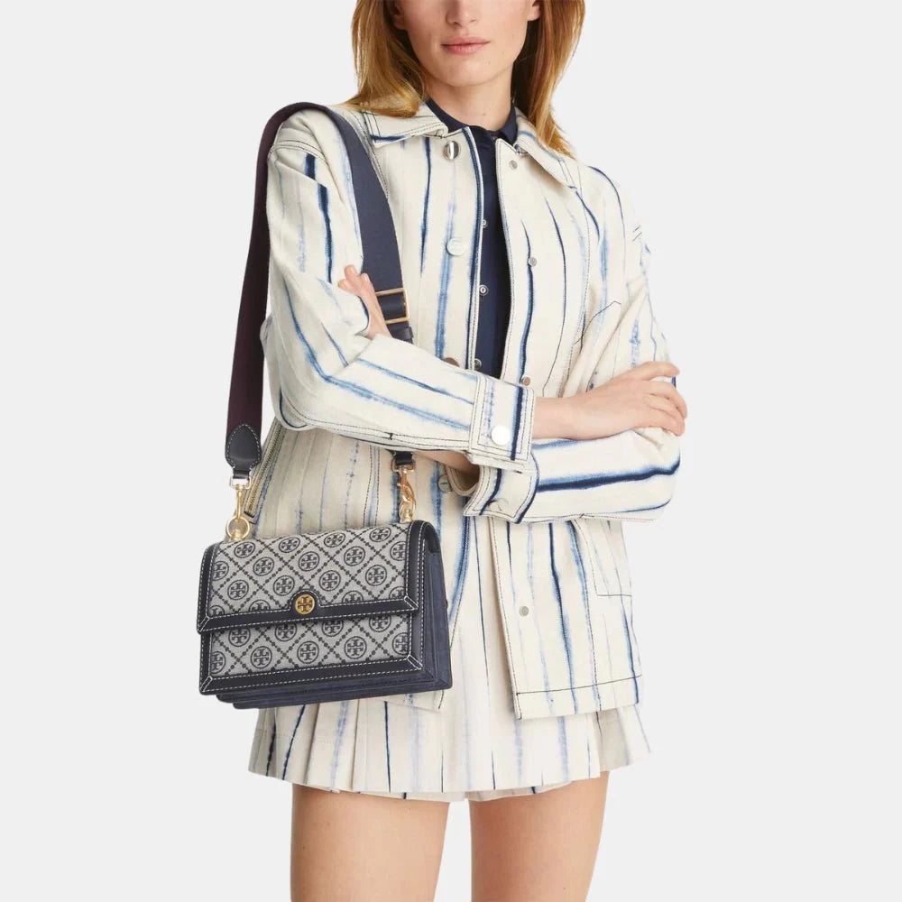 Tory Burch Small T Monogram Jacquard Shoulder Bag