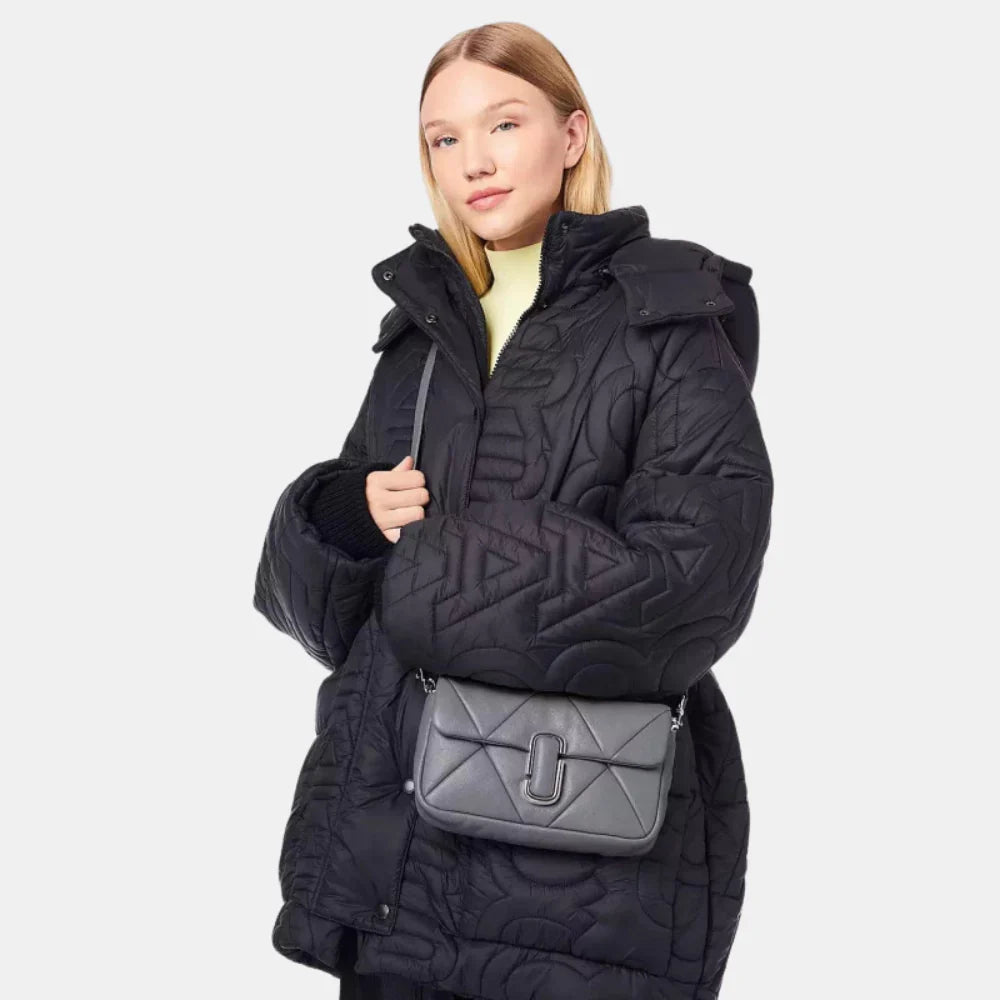 Marc Jacobs Puffy Diamond Quilted J Marc Shoulder Bag (Wolf Grey)