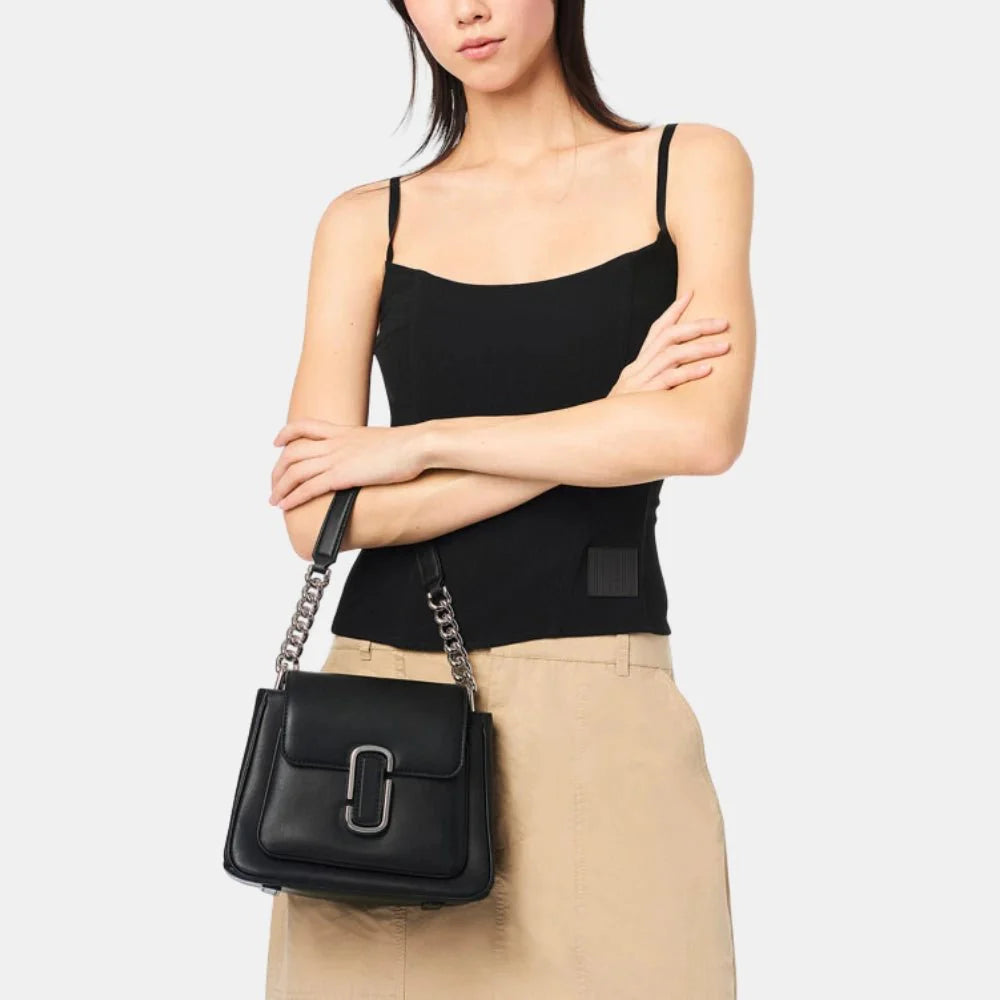 Marc Jacobs Leather J Marc Shoulder Bag (Black)