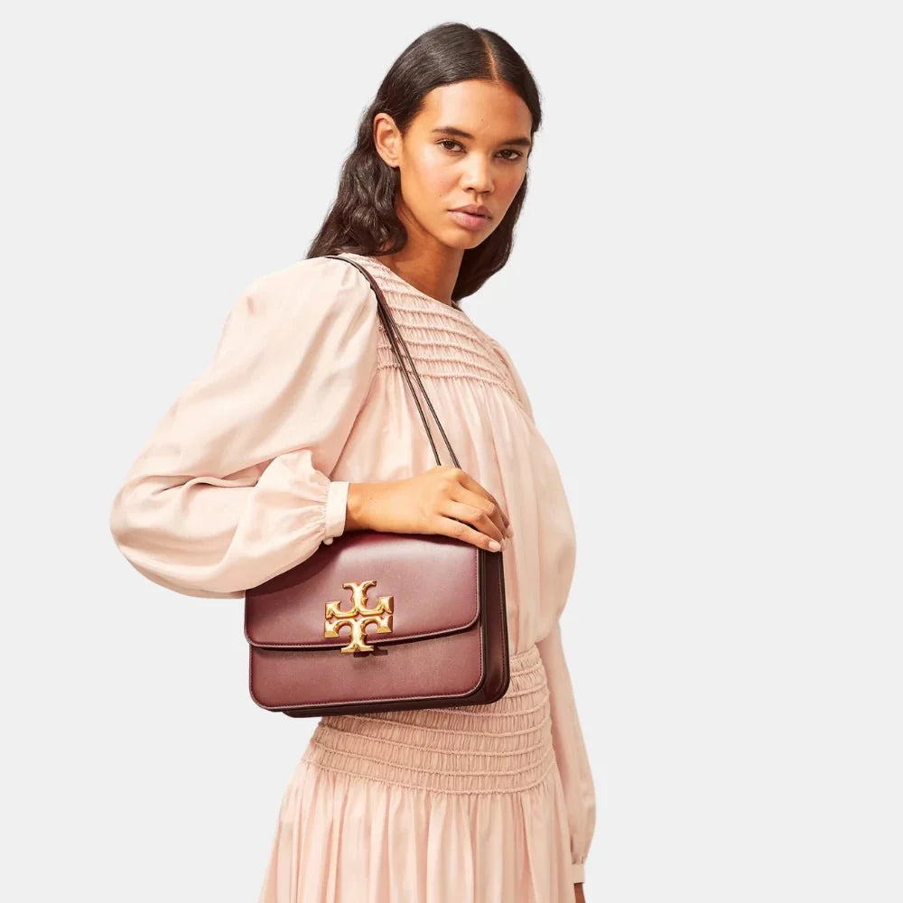 Tory Burch Large Eleanor Convertible Shoulder Bag (Maroon)