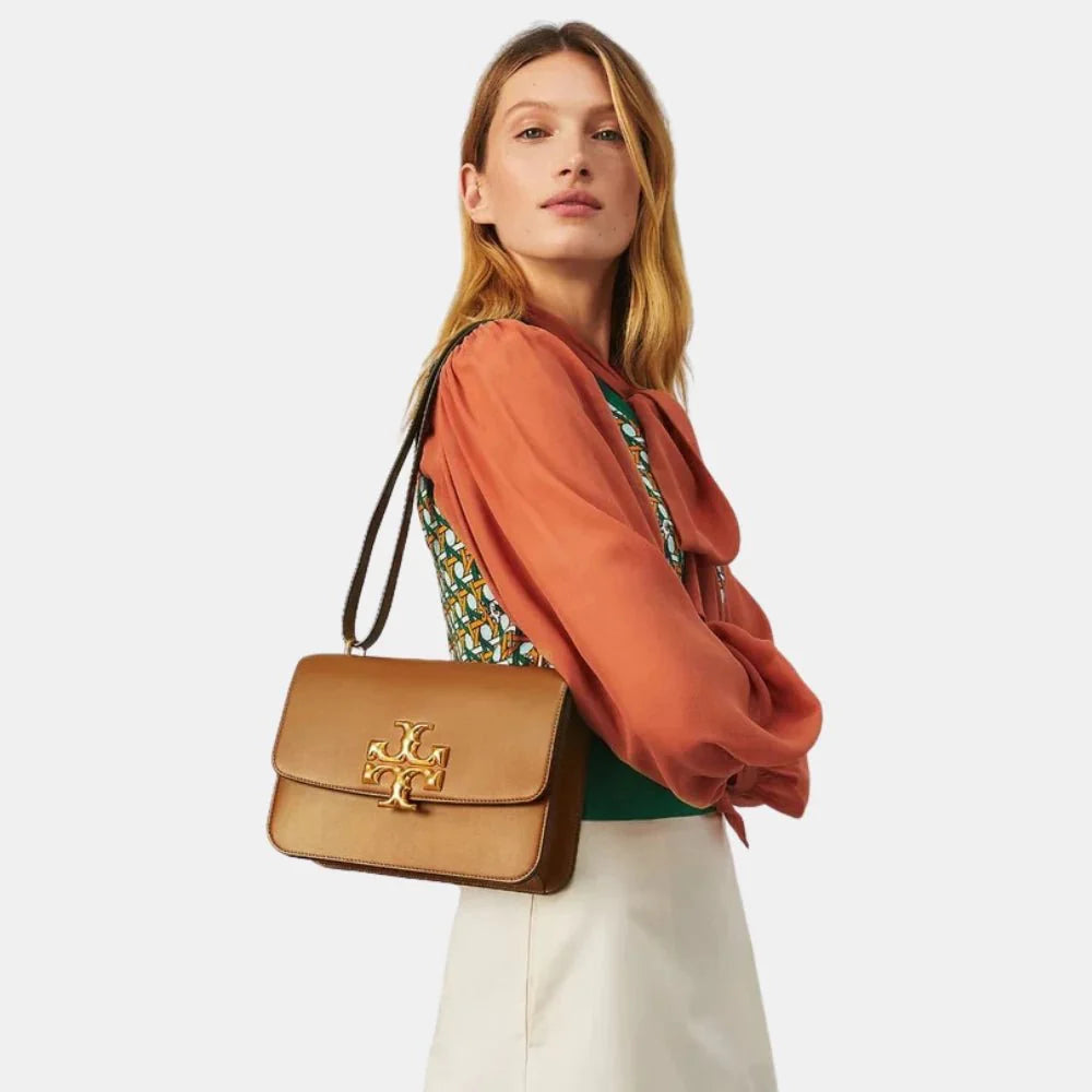 Tory Burch Eleanor Convertible Shoulder Bag (Moose)