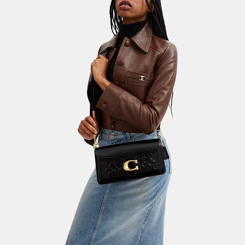 Coach Tabby 26 Shoulder Bag In Signature Patent Leather