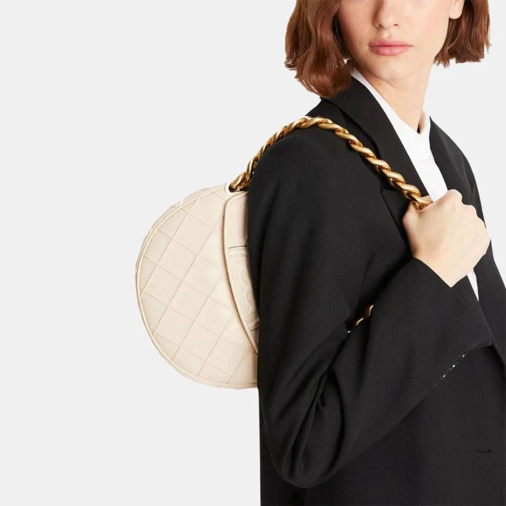 Tory Burch Fleming Crescent Mini Shoulder Bag