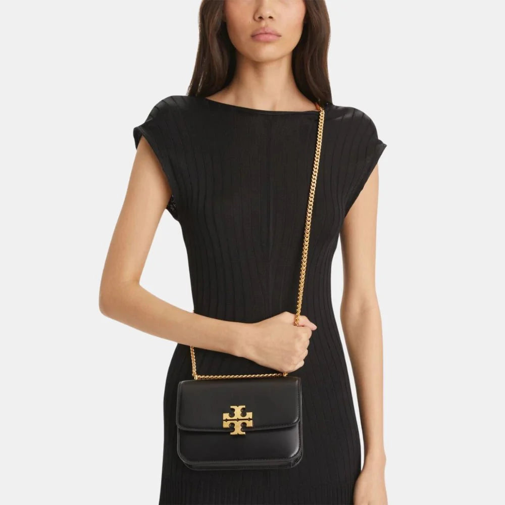 Tory Burch Small Eleanor Convertible Shoulder Bag (Black)