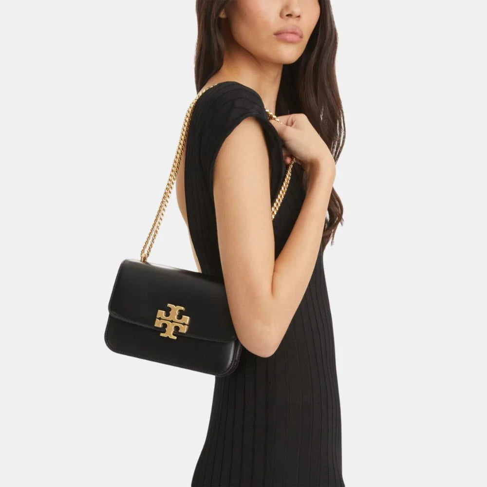 Tory Burch Small Eleanor Convertible Shoulder Bag (Black)