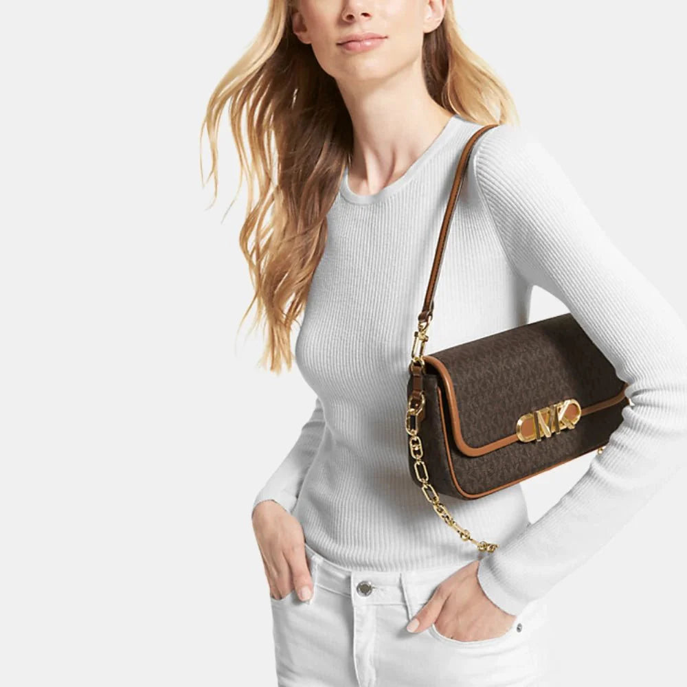 Michael Kors Parker Medium Logo Shoulder Bag
