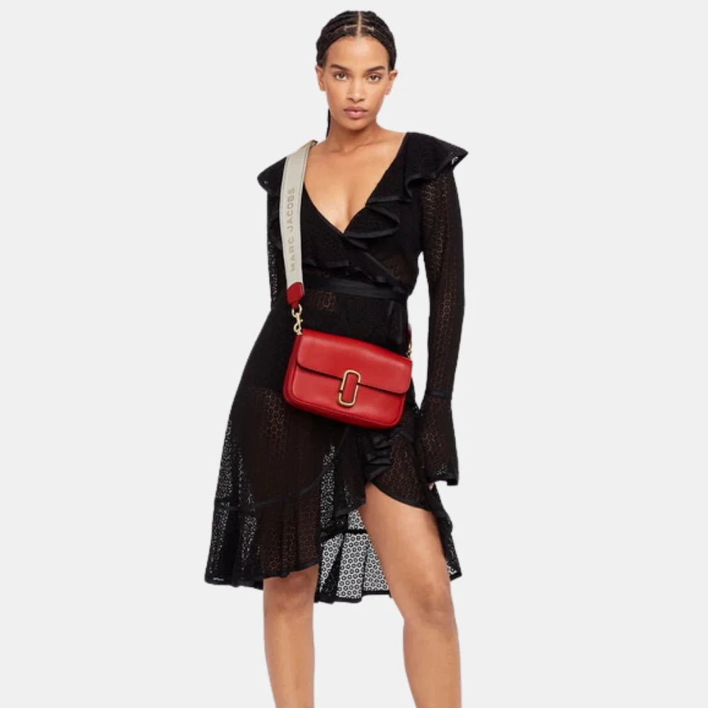 Marc Jacobs The J Marc Shoulder Bag (True Red)