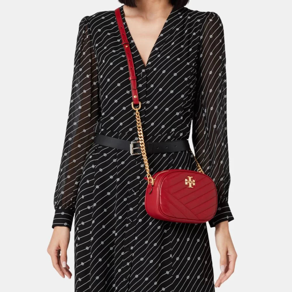Tory Burch Kira Chevron Small Camera Crossbody Bag