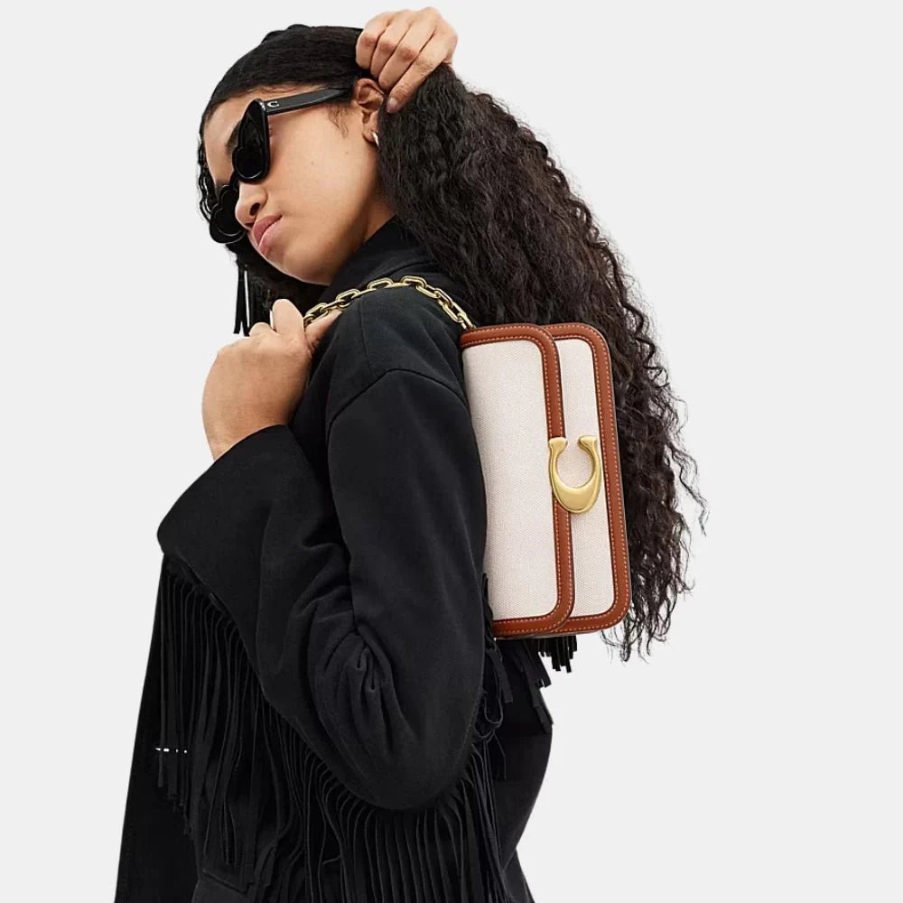 Coach Idol 23 Cotton-Canvas Shoulder Bag
