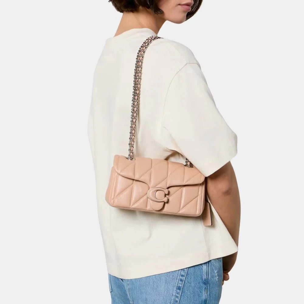Coach Quilted Tabby 20 Shoulder Bag (Buff)