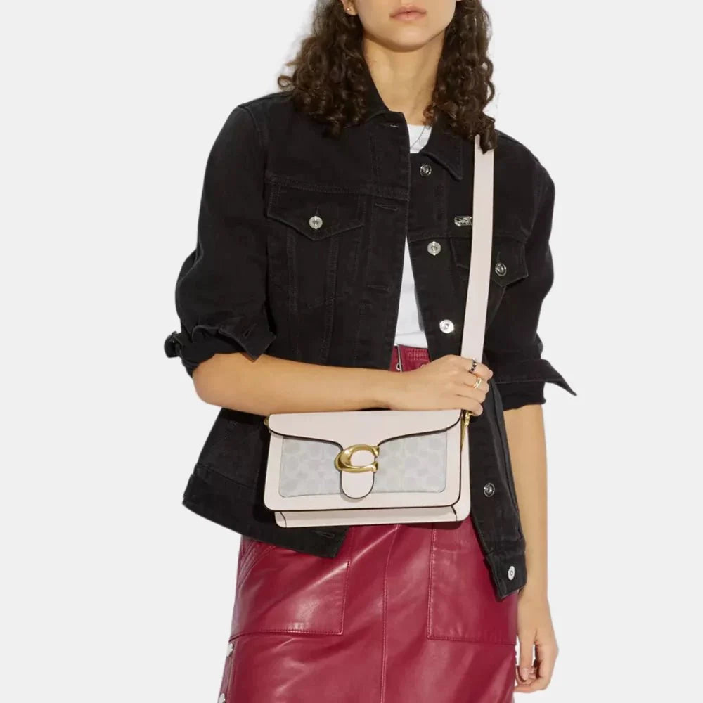 Coach Tabby Shoulder Bag In Signature Canvas (Chalk)