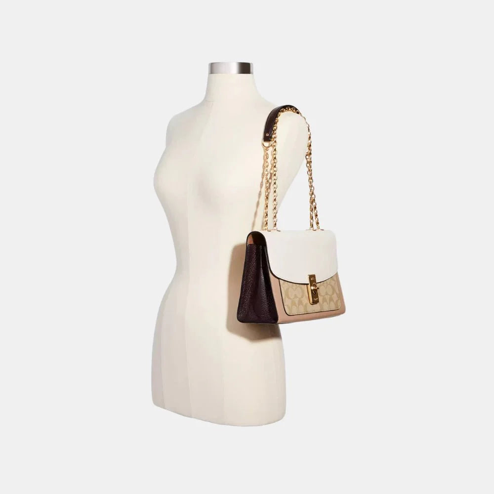 Coach Lane Shoulder Bag In Colorblock Signature Canvas