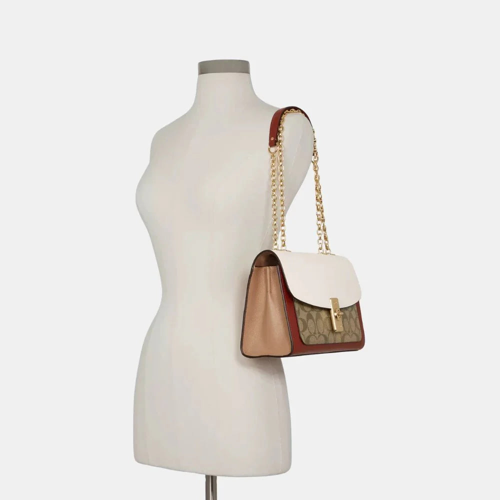 Coach Lane Shoulder Bag In Colorblock Signature Canvas