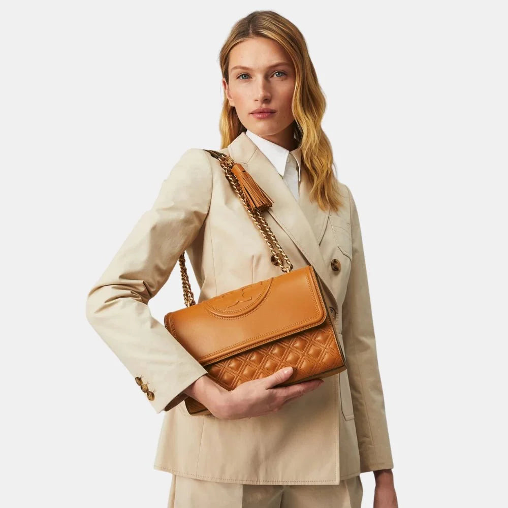 Tory Burch Fleming Convertible Shoulder Bag (Kobicha)