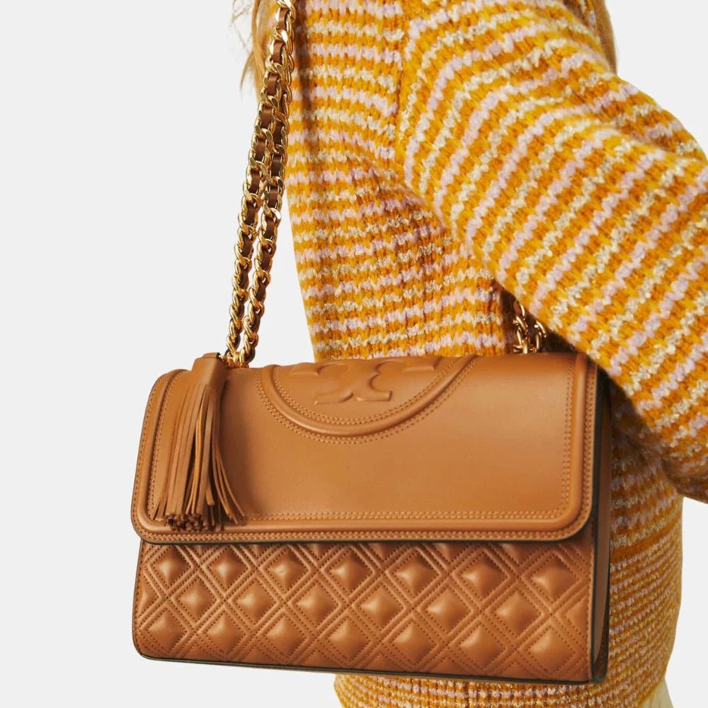 Tory Burch Fleming Convertible Shoulder Bag (Kobicha)