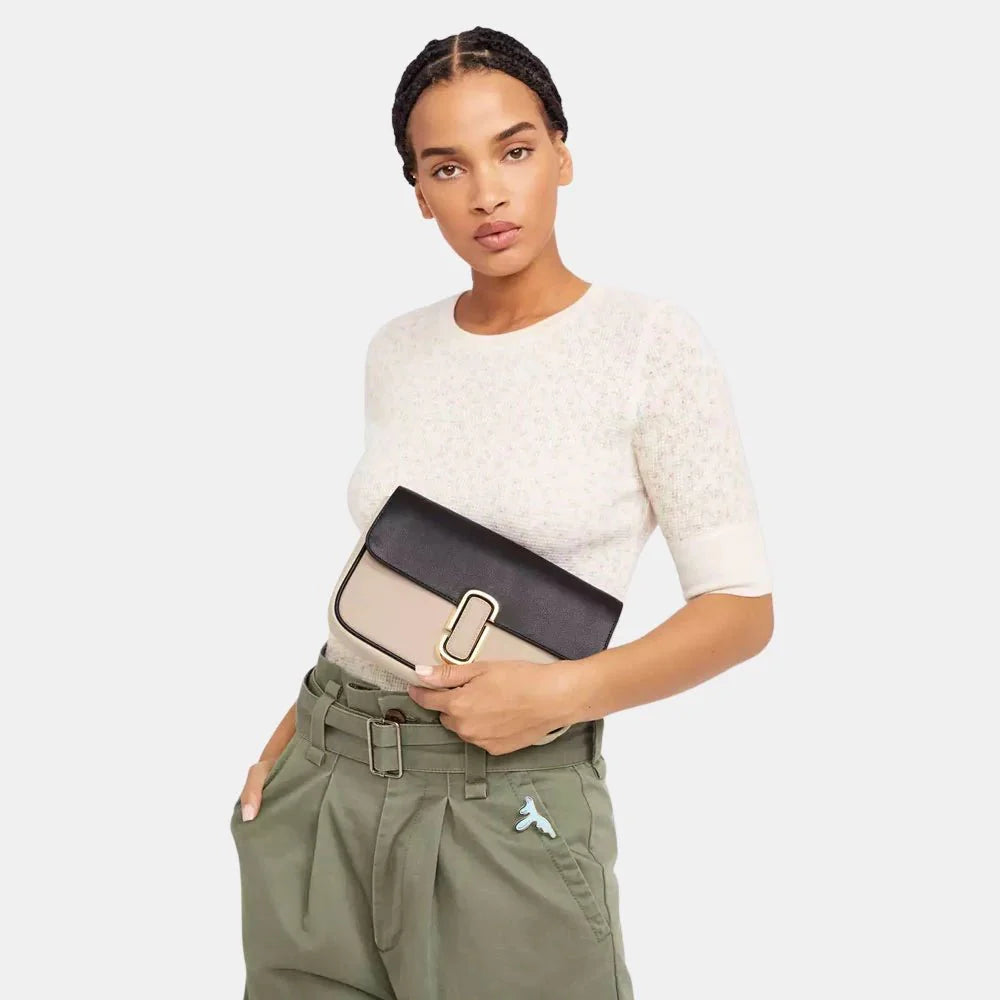 Marc Jacobs The J Marc Shoulder Bag (Greige Multi)