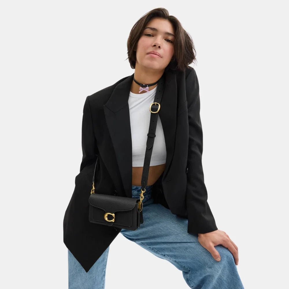 Coach Tabby 20 Shoulder Bag (Black)