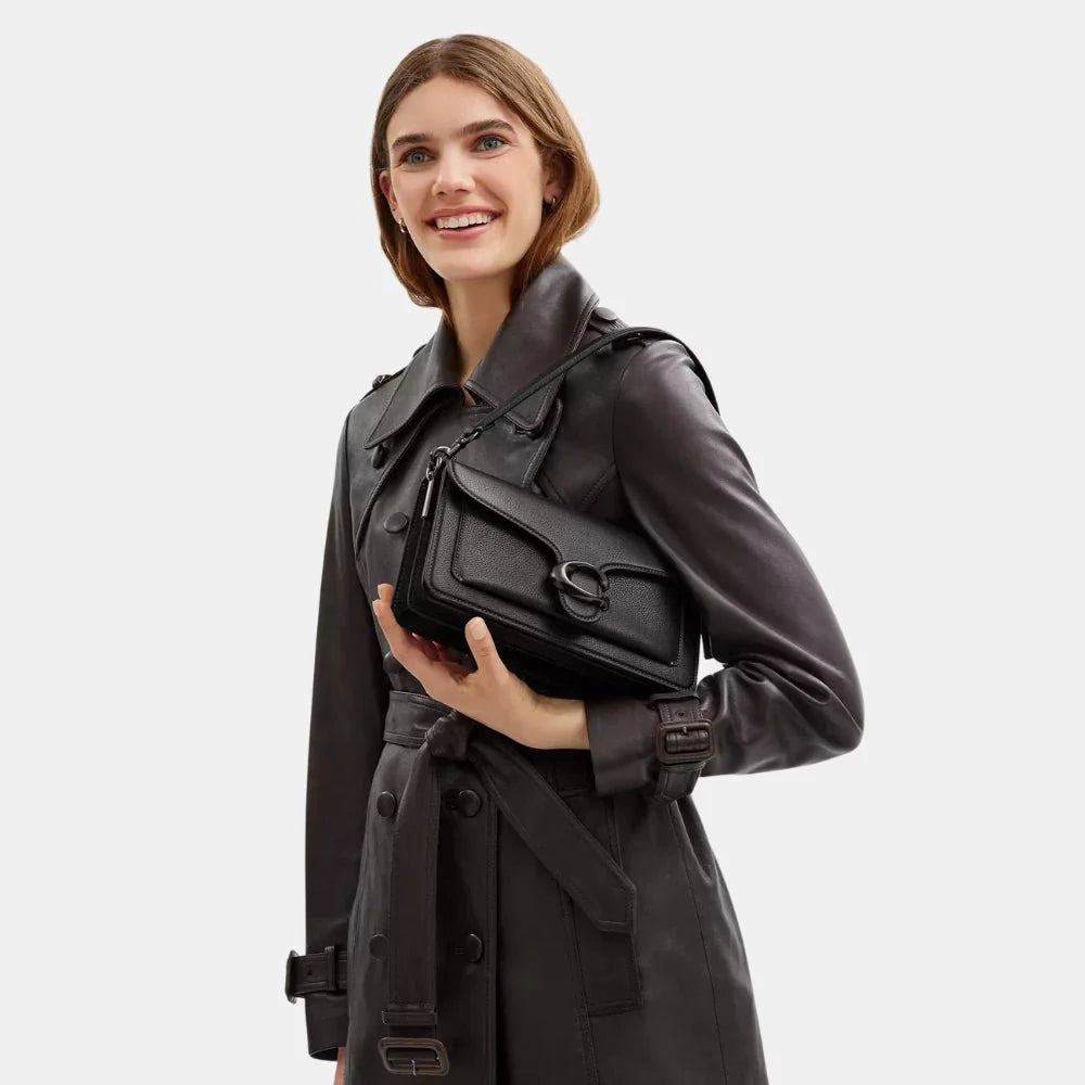Coach Tabby 26 Shoulder Bag (Pewter/Black)