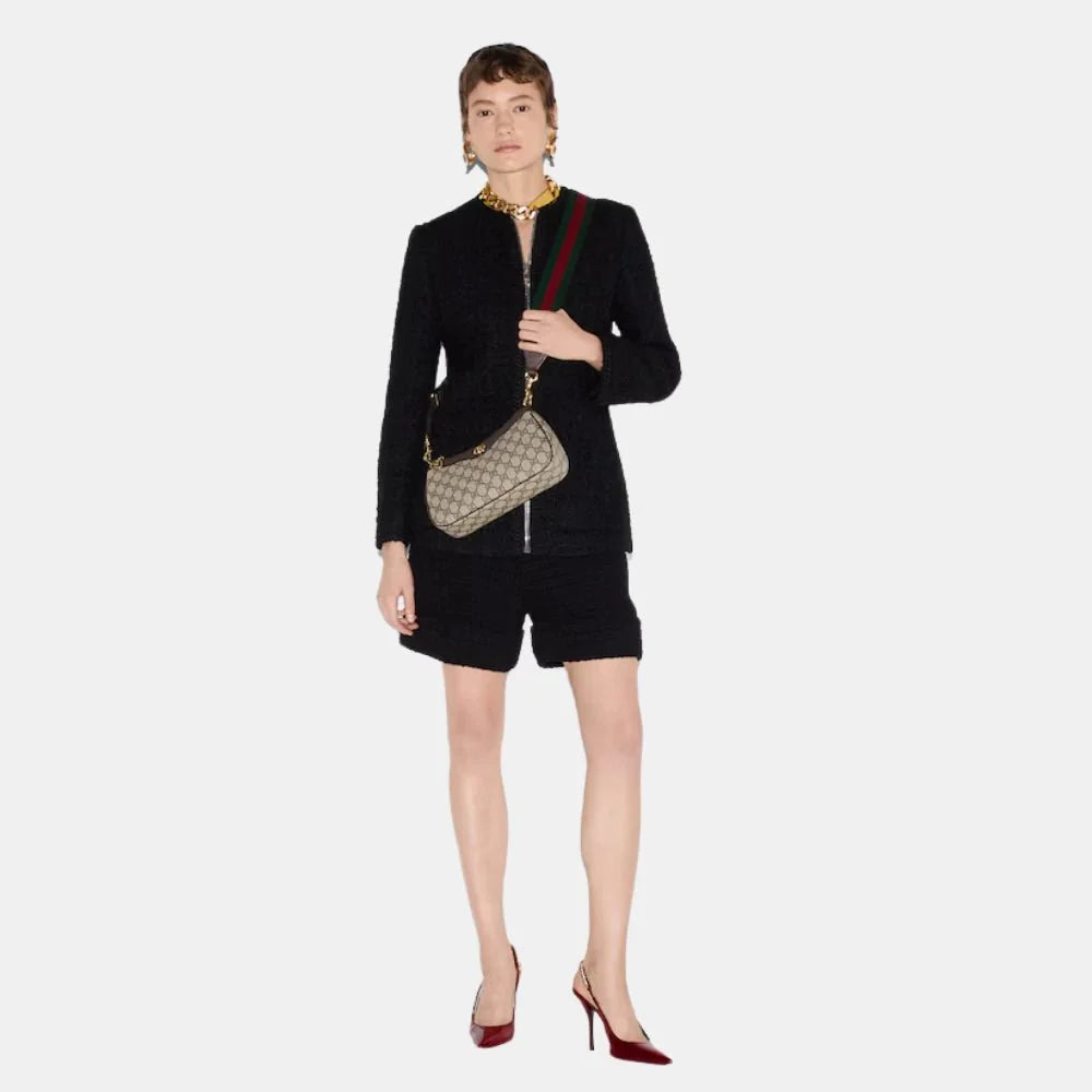 Gucci Ophidia Small Shoulder Bag (Brown)