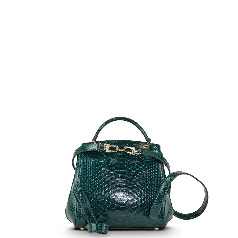 Asprey Backpack Tote in Green, Exotic