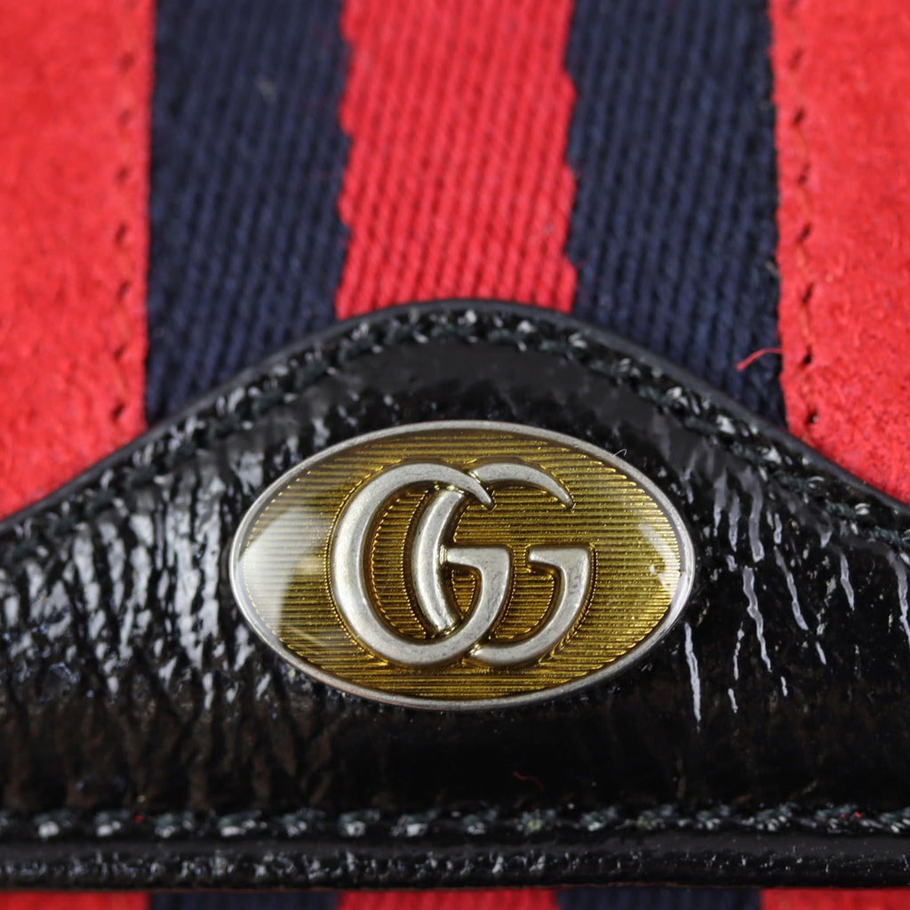 Gucci Ophidia Suede Wallet on Chain