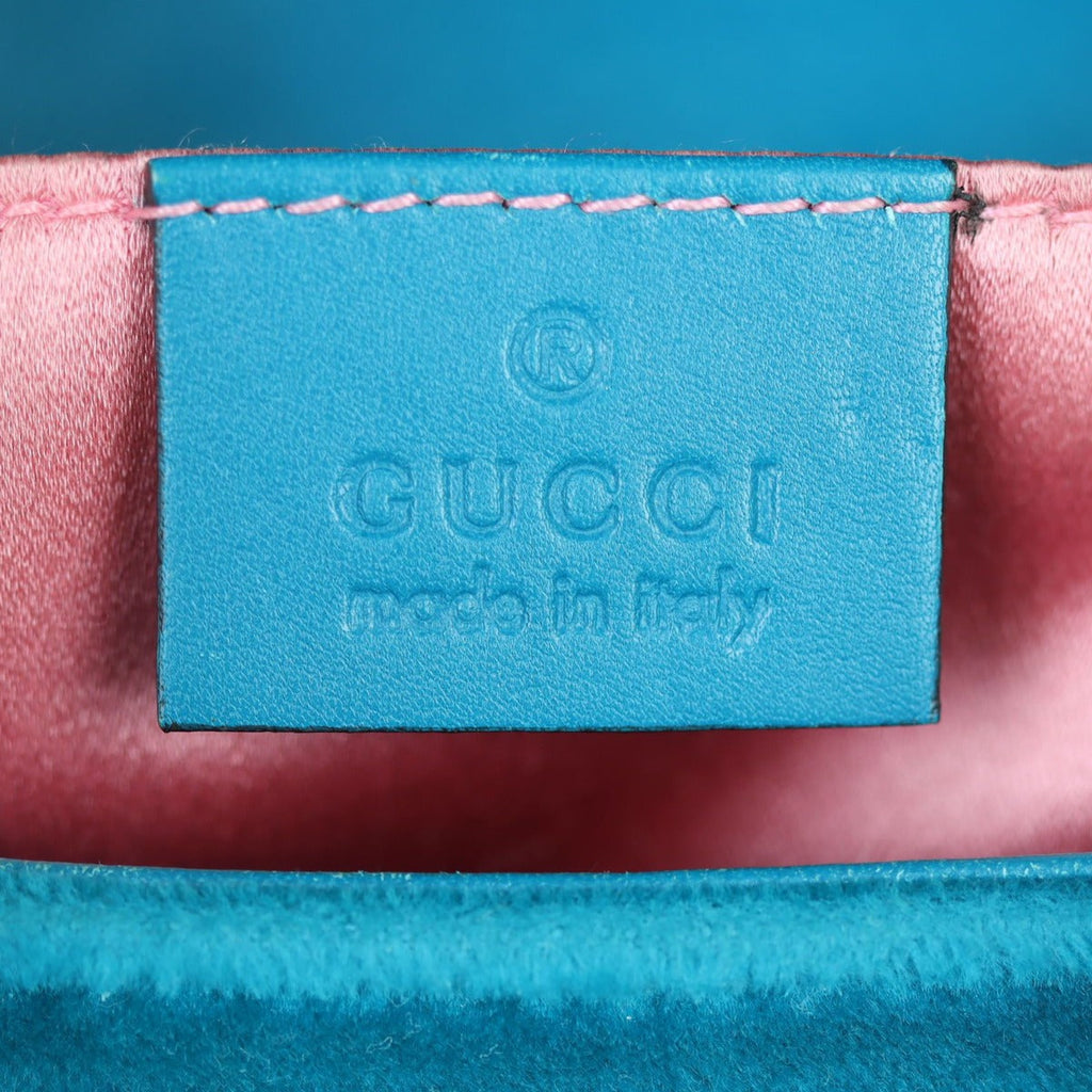 Gucci GG Marmont Velvet Mini Shoulder Bag