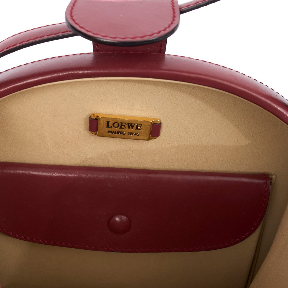 Loewe Top Handle Shoulder Bag in Brown, Leather