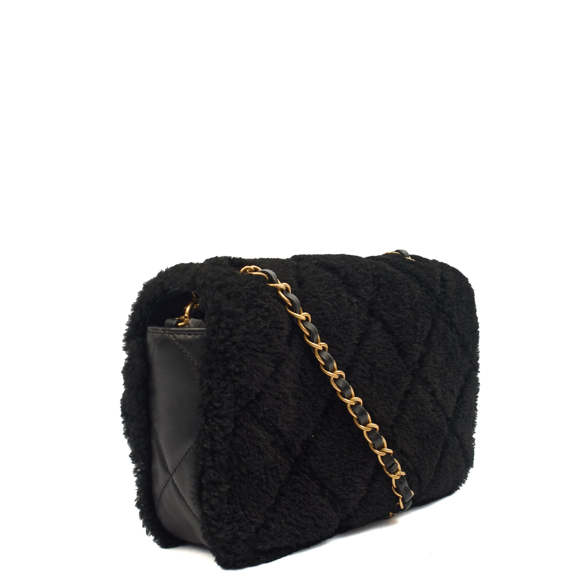 Chanel Shoulder Bag Flap Bag in Black, Canvas