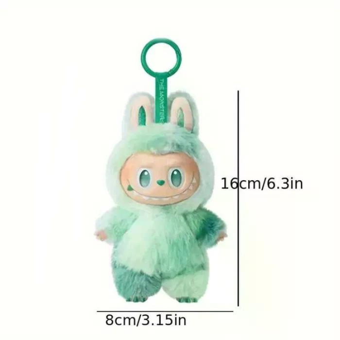 Peach Labubu Big Into Energy Monster Keychain  - 1 PC