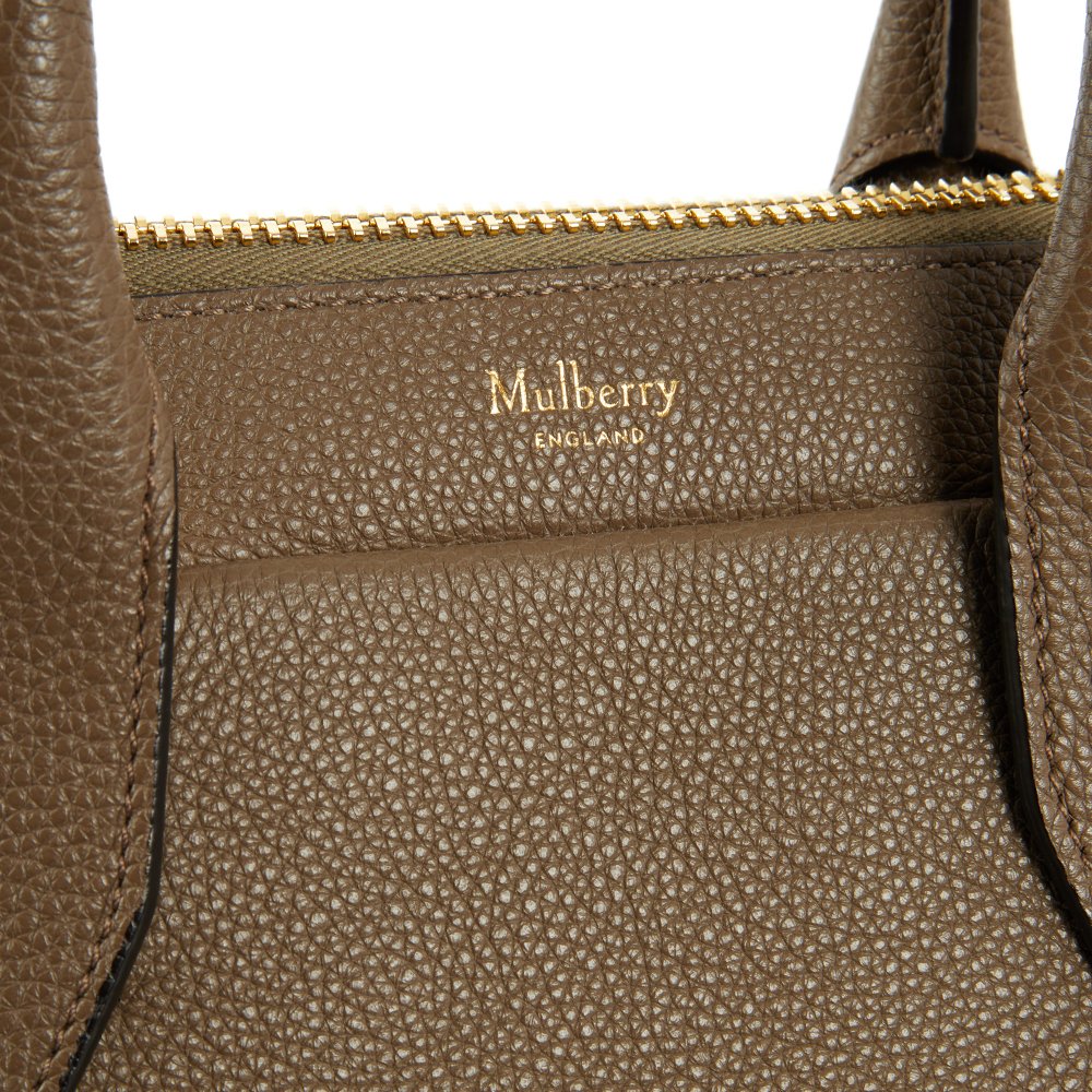 Mulberry Top Handle Colville in Cahmere Taupe, Calfskin Leather