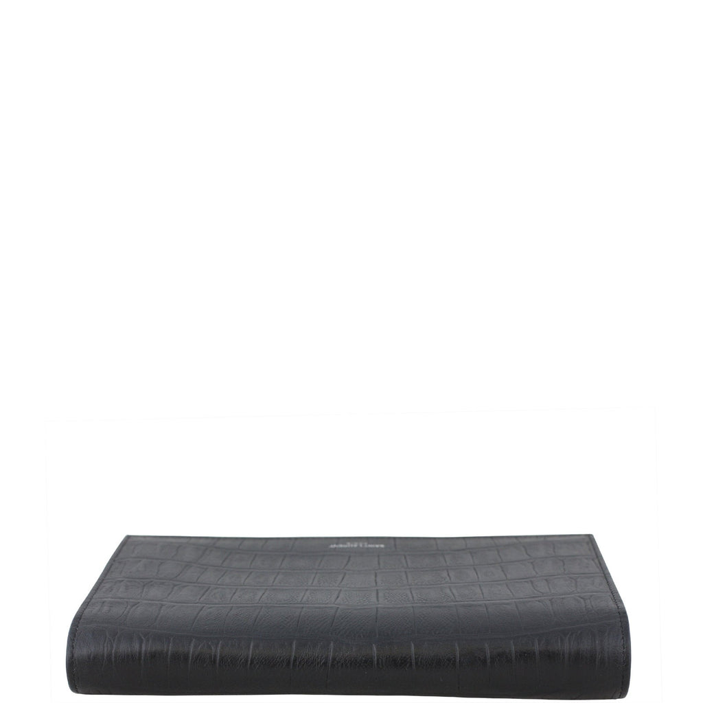 Saint Laurent Crocodile Embossed Chain Wallet