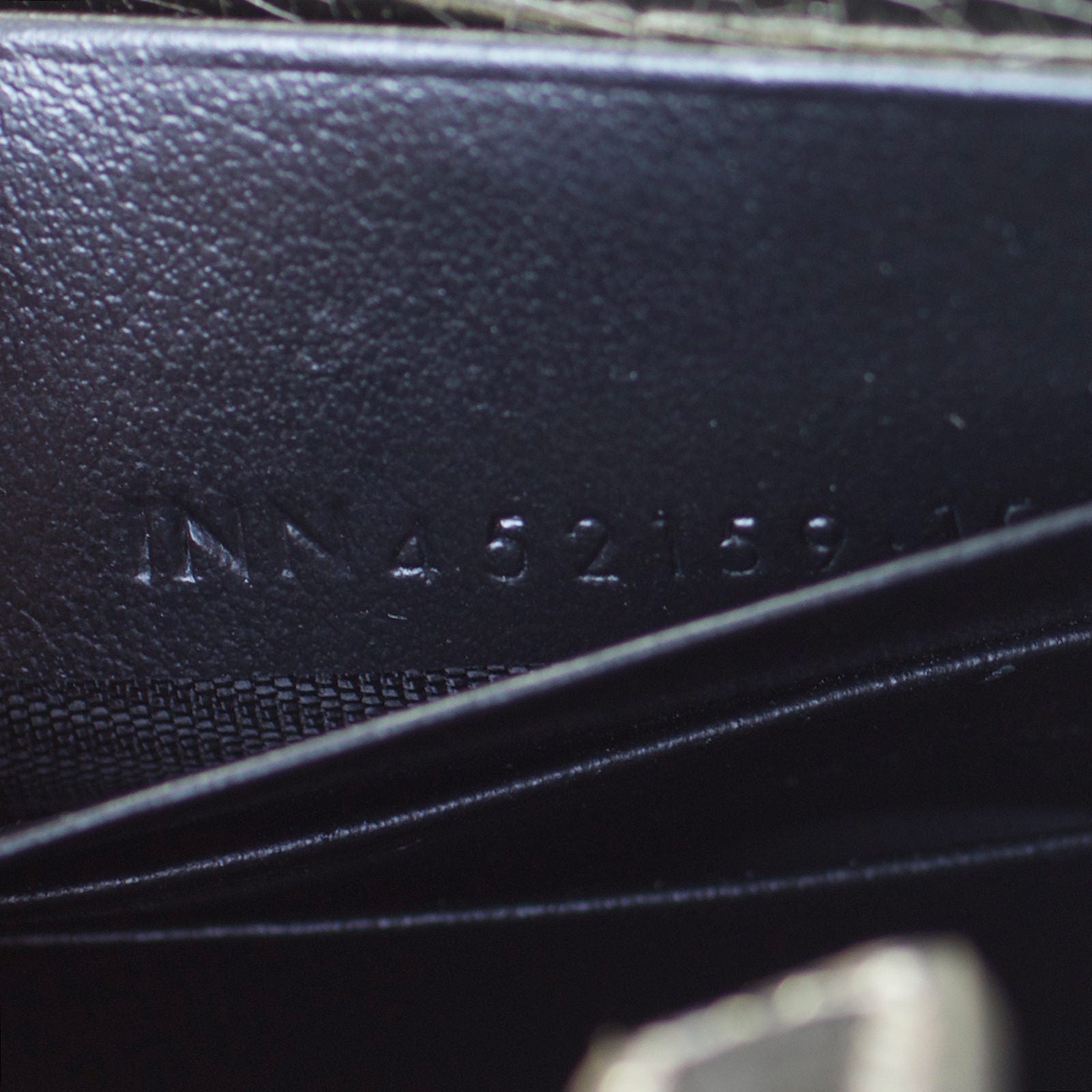 Saint Laurent Kate Metallic Crackled Leather Chain Wallet