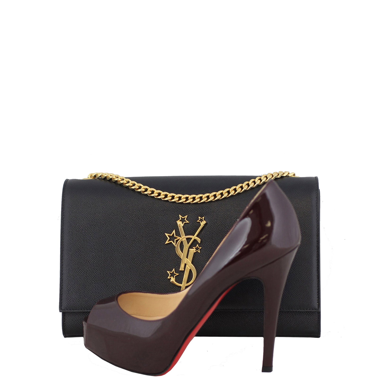 Saint Laurent Kate Stars Sliding Chain Satchel Medium