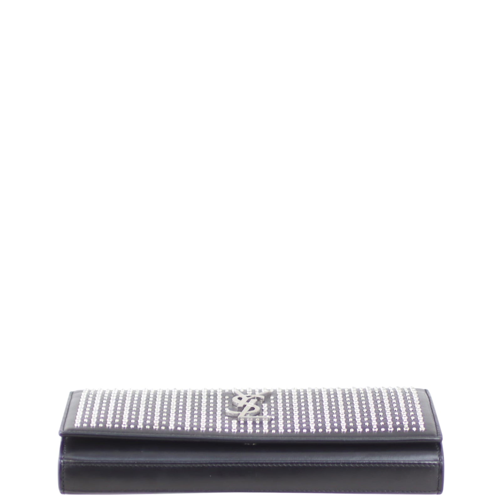 Saint Laurent Microstud and Rivet Kate Chain Wallet