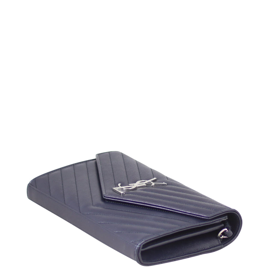 Saint Laurent Monogram Envelope Chain Wallet