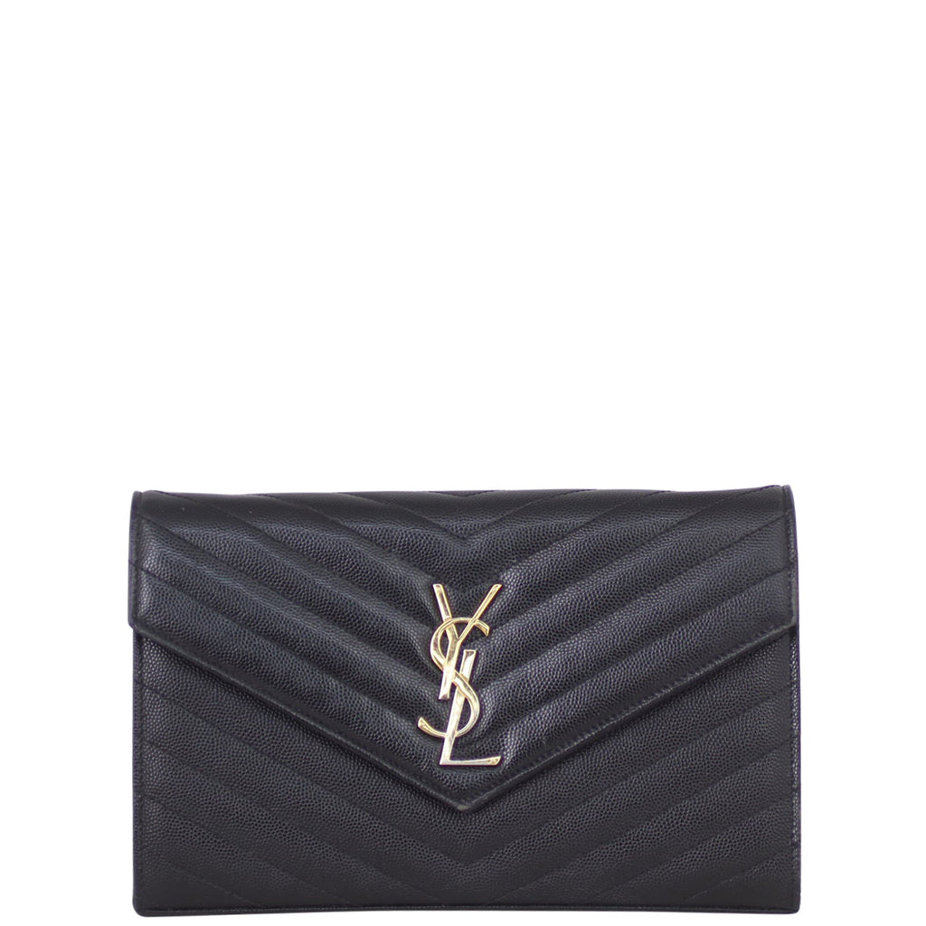 Saint Laurent Monogram Envelope Chain Wallet