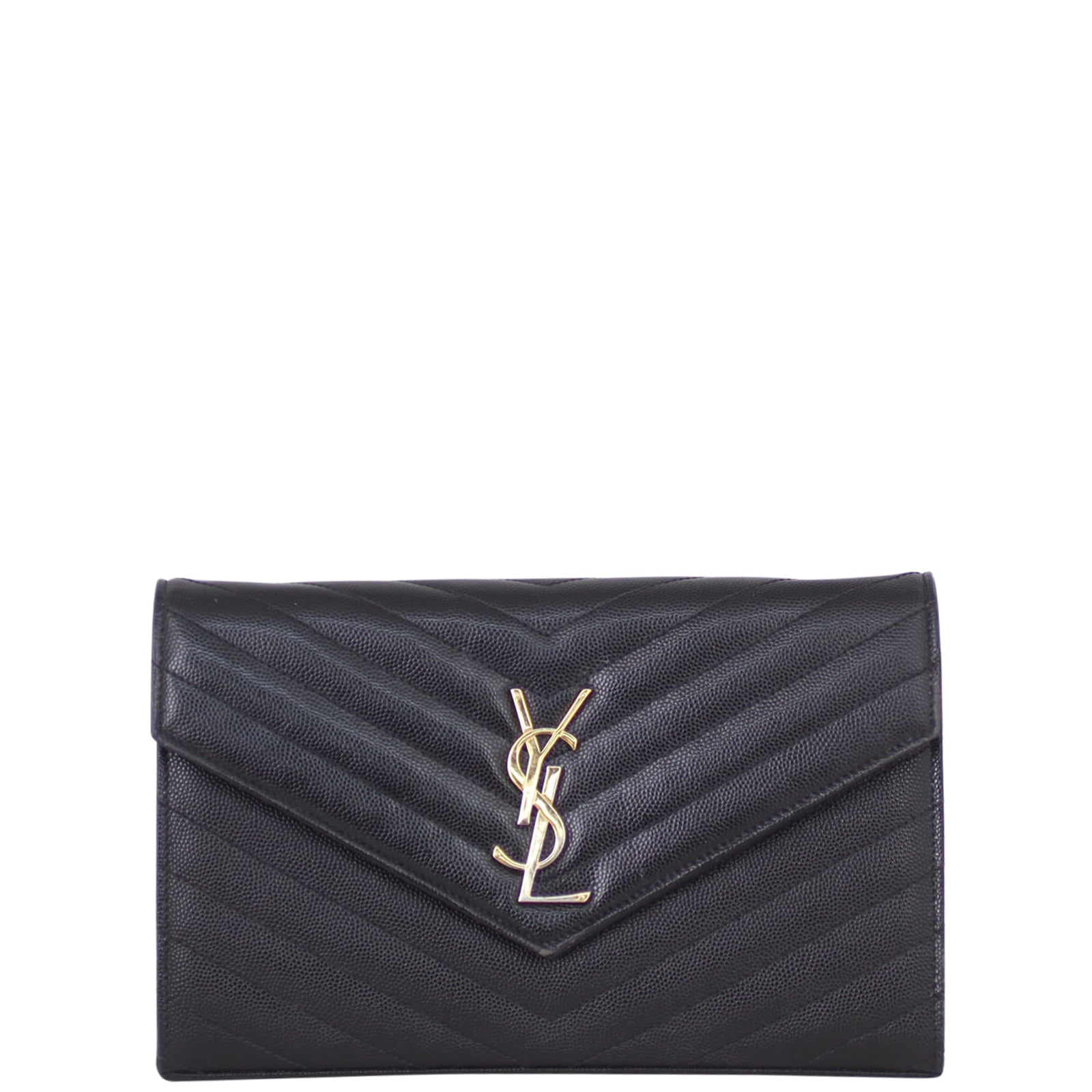 Saint Laurent Monogram Envelope Chain Wallet