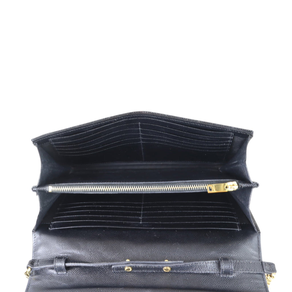 Saint Laurent Monogram Envelope Chain Wallet