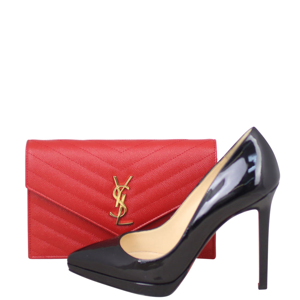 Saint Laurent Monogram Envelope Chain Wallet