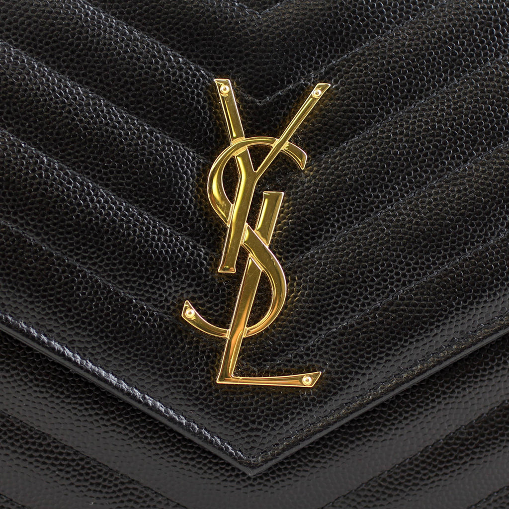 Saint Laurent Monogram Wallet on Chain