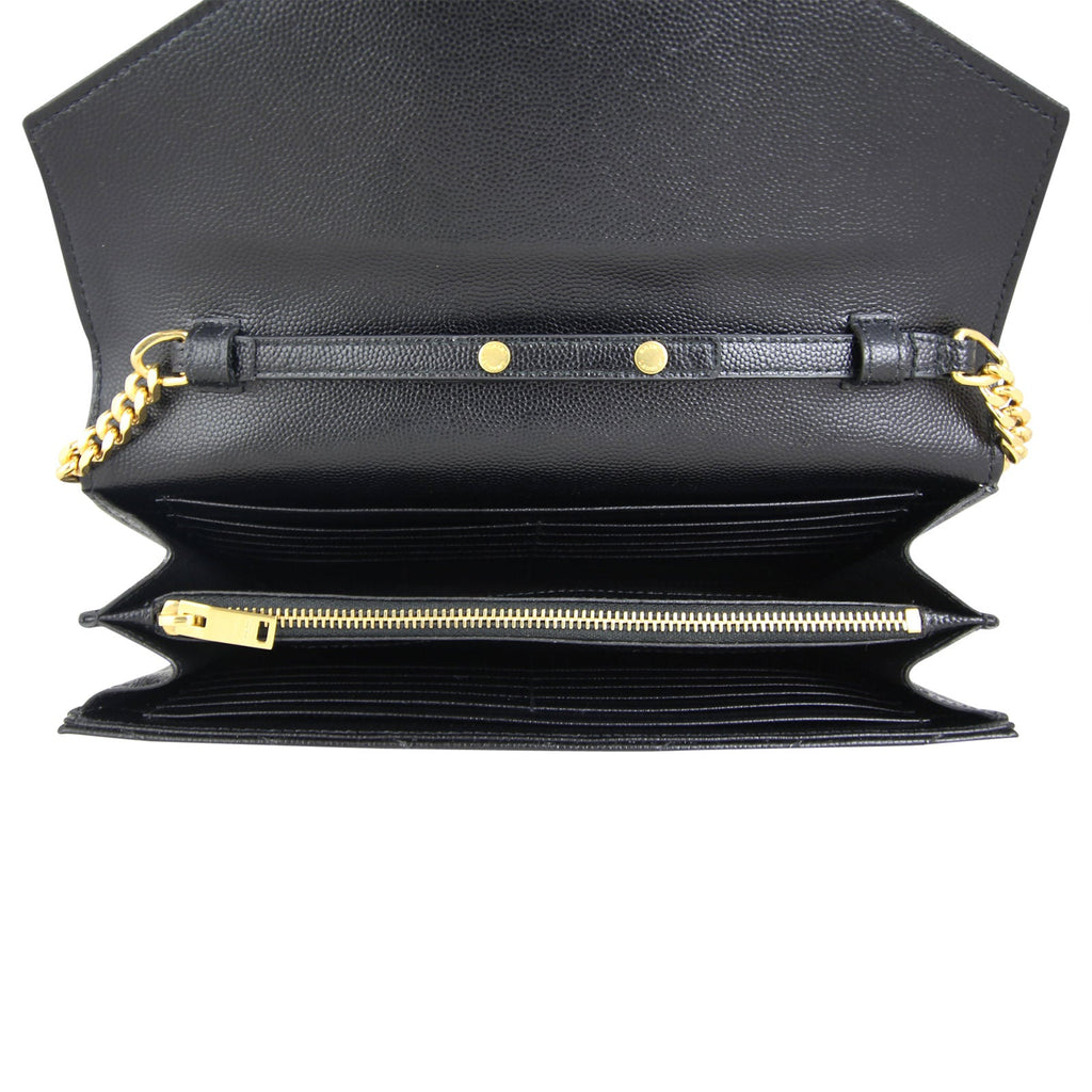 Saint Laurent Monogram Wallet on Chain