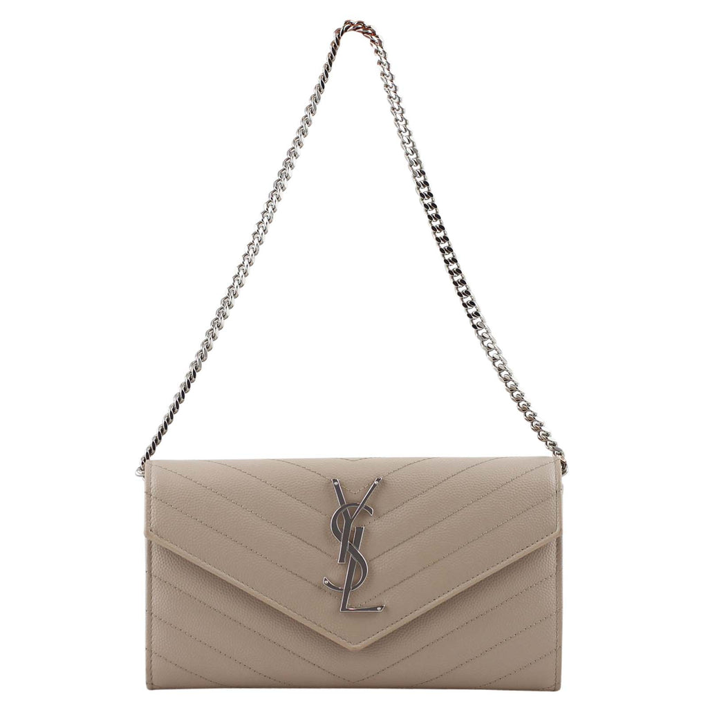Saint Laurent Monogram Chain Wallet Small