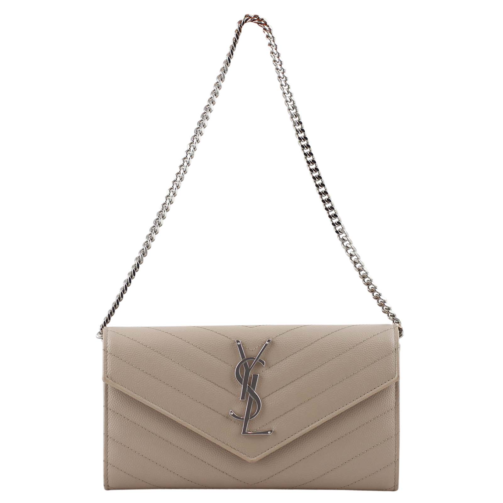 Saint Laurent Monogram Chain Wallet Small