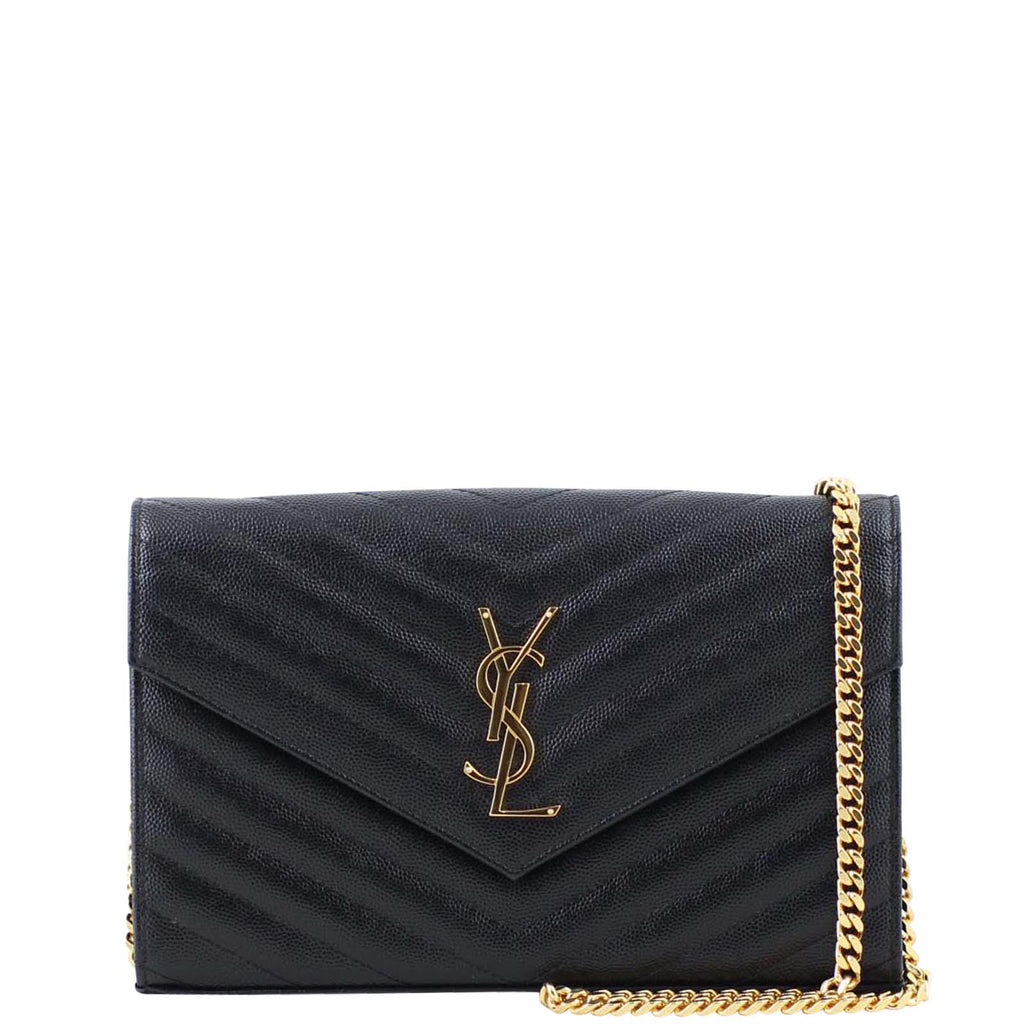 Saint Laurent Monogram Chain Wallet