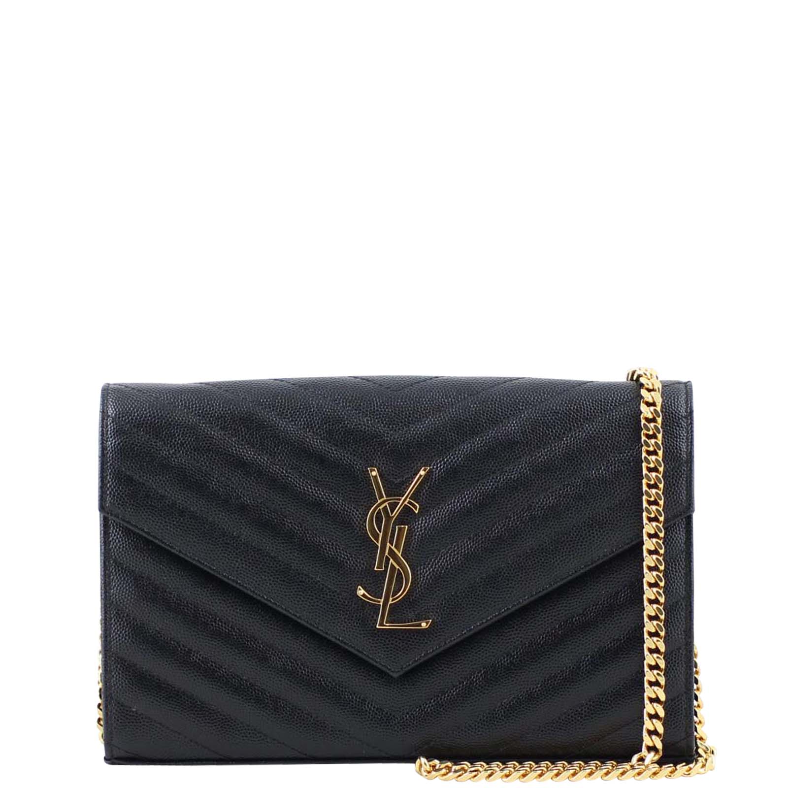 Saint Laurent Monogram Chain Wallet
