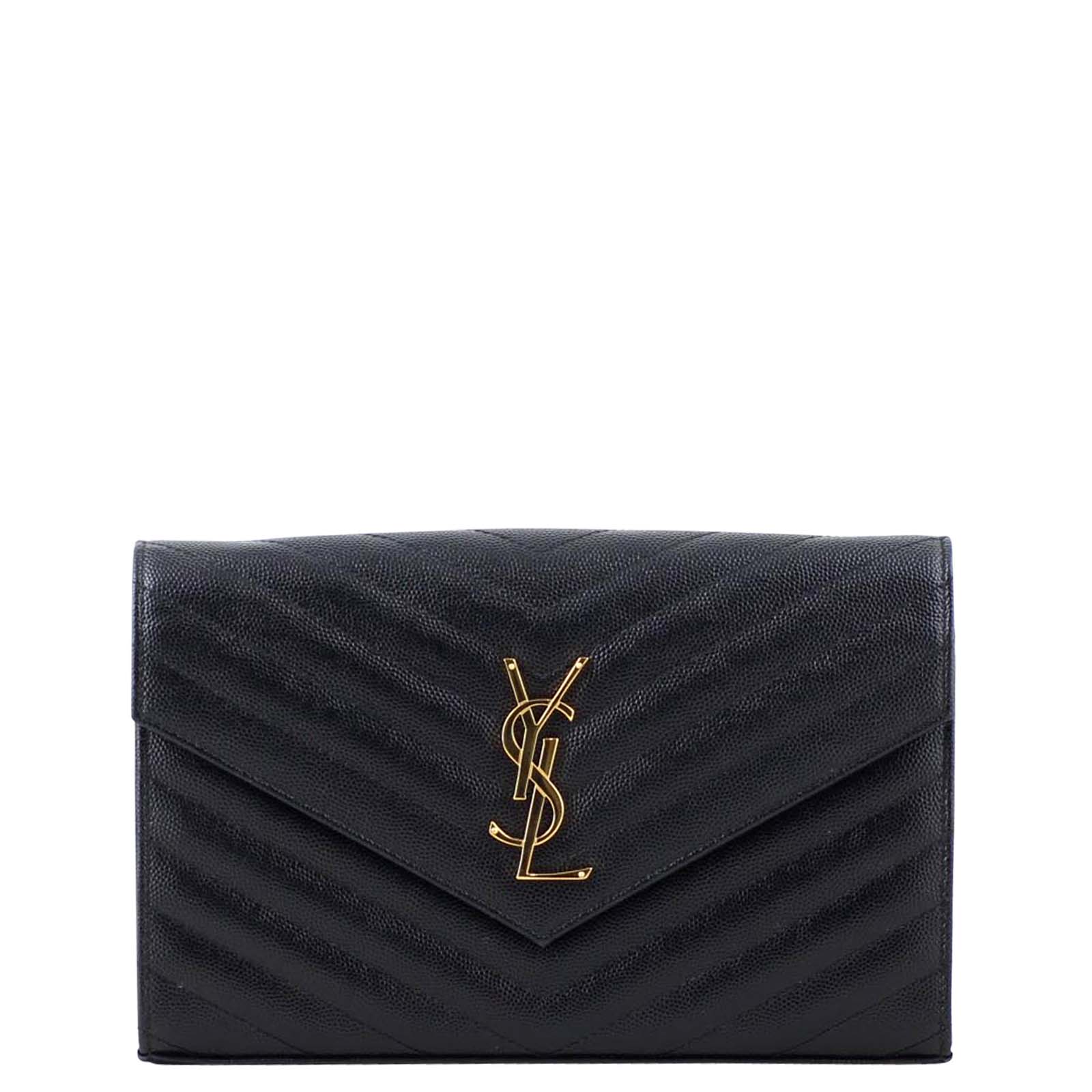Saint Laurent Monogram Chain Wallet