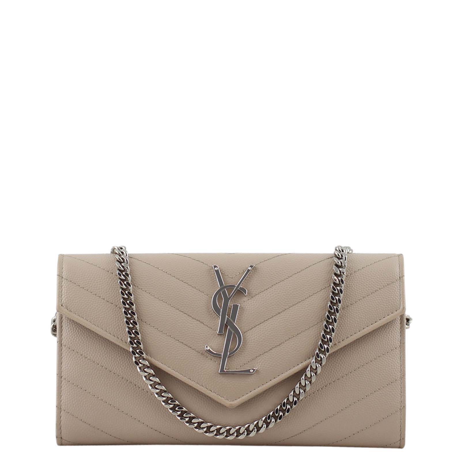 Saint Laurent Monogram Chain Wallet Small